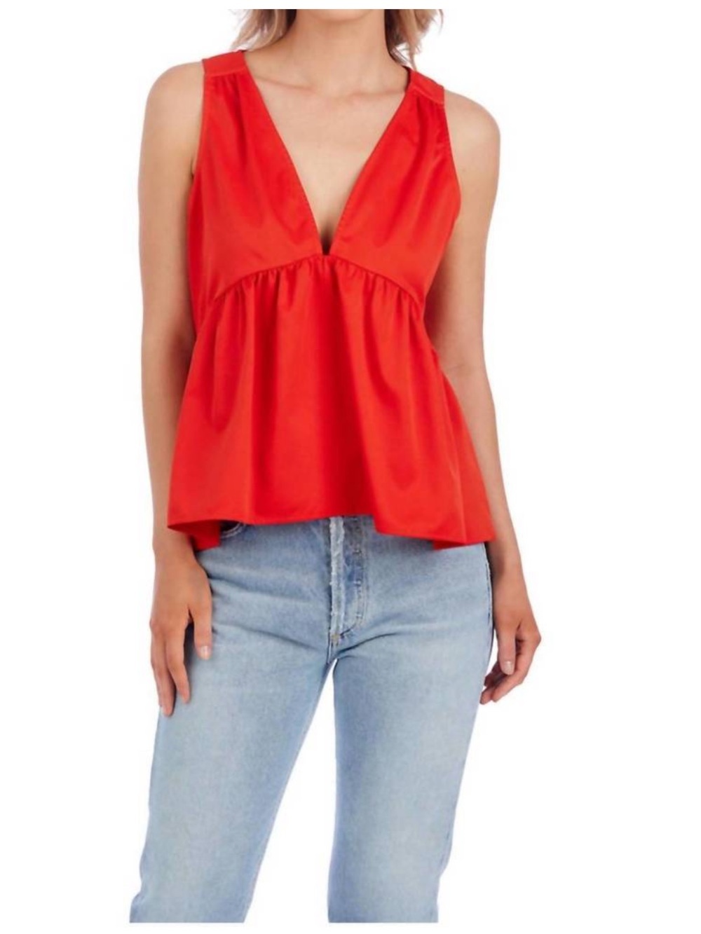 NEW CROSBY BY MOLLIE BURCH windsor tank in maraschino